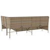 vidaXL Divano da Giardino con Cuscini a L Beige in Polyrattan