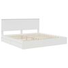 vidaXL Letto con Contenitore Bianco 200 x 200 cm Legno multistrato