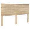 vidaXL Testiera con testiera Rovere Sonoma 160 cm Legno multistrato