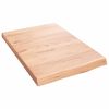 vidaXL Piano Bagno Marrone 40x60x(2-4) cm Legno Massello Trattato