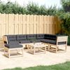 vidaXL Set Salotto Giardino 7 pz Cuscini Antracite Legno Massello Pino