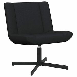 vidaXL Sedia girevole Nero 63 x 75 x 76 cm Tessuto