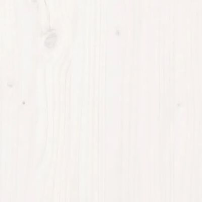 vidaXL Testiera per Letto Bianca 165,5x4x100 cm Legno Massello di Pino