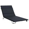 vidaXL Cuscino per Lettino GEMERT 100% Poliestere Blu Scuro