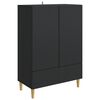 vidaXL Credenza Nero 66 x 34,5 x 95 cm Legno ingegnerizzato