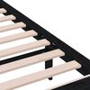 vidaXL Giroletto Nero in Legno Massello 100x200 cm