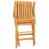vidaXL Sedie pieghevoli, 8 pezzi, 61x67x90 cm, in legno massello di teak