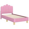 vidaXL Struttura letto per bambini con testata Rosa 70 x 140 cm