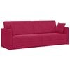 vidaXL Divano-letto da pavimento Rosso Vino 213 x 70 x 77 cm Velluto