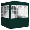vidaXL Gazebo Professionale con Pareti 2x2 m Verde 90 g/m²