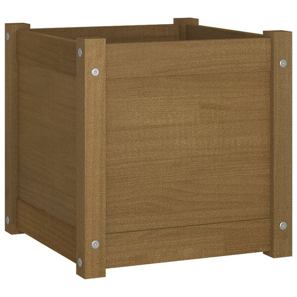 vidaXL Fioriera da Giardino Ambra 40x40x78 cm Legno Massello di Pino