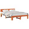 vidaXL Struttura del letto Marrone cerato 140 x 200 cm Pino massello