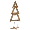 vidaXL Albero di Natale Marrone 181 cm Legno massello di teak