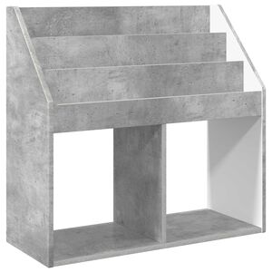 vidaXL Libreria per Bambini Grigio cemento 72,5 x 29,5 x 69 cm