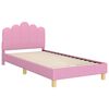 vidaXL Struttura letto per bambini con testata Rosa 90 x 200 cm