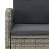 vidaXL Set da Pranzo da Giardino 7 pz con Cuscini in Polyrattan Grigio