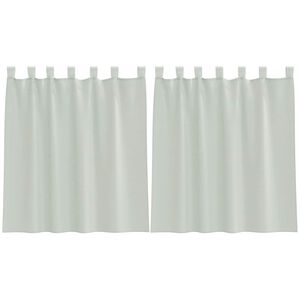 vidaXL Tende in Voile con Passanti 2 pz Grigio Chiaro 140x140 cm