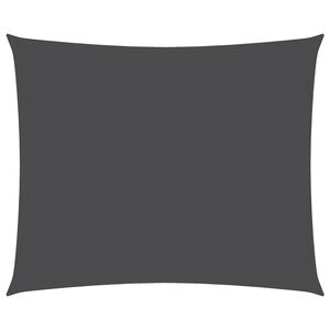 vidaXL Parasole a Vela Oxford Rettangolare 4x5 m Antracite