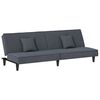 vidaXL Divano Letto Grigio Scuro in Velluto
