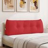 vidaXL Cuscino per Schiena Rosso 140 x 24 x 50 cm Tessuto