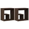 vidaXL Tavolini 2 pz Rovere Marrone 50x30x50 cm in Legno Multistrato