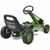 vidaXL Go Kart a pedali con seduta regolabile Verde