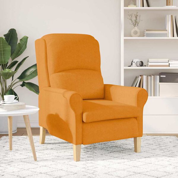 vidaXL poltrona Giallo scuro 76 x 94 x 102 cm Tessuto