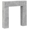 vidaXL Cornice per camino Grigio Cemento 102 x 18 x 100,5 cm