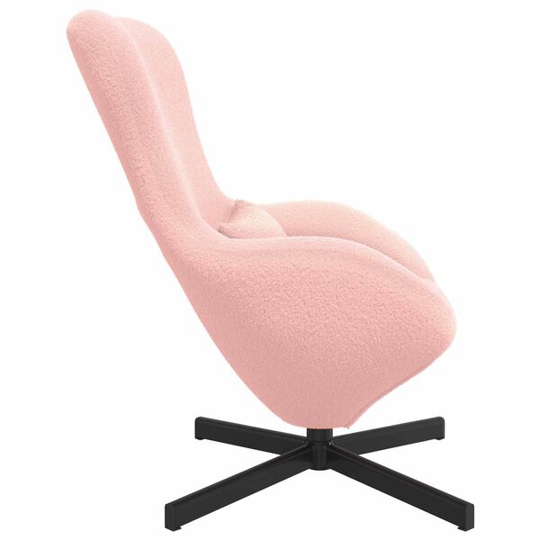vidaXL Poltrona uovo Rosa 63 x 73 x 90 cm Tessuto