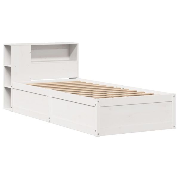 vidaXL Letto senza Materasso Bianco 90x190 cm in Legno Massello Pino