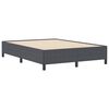 vidaXL Letto a molle Grigio scuro 160 x 200 cm Velluto