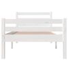 vidaXL Giroletto Bianco in Legno Massello 90x200 cm