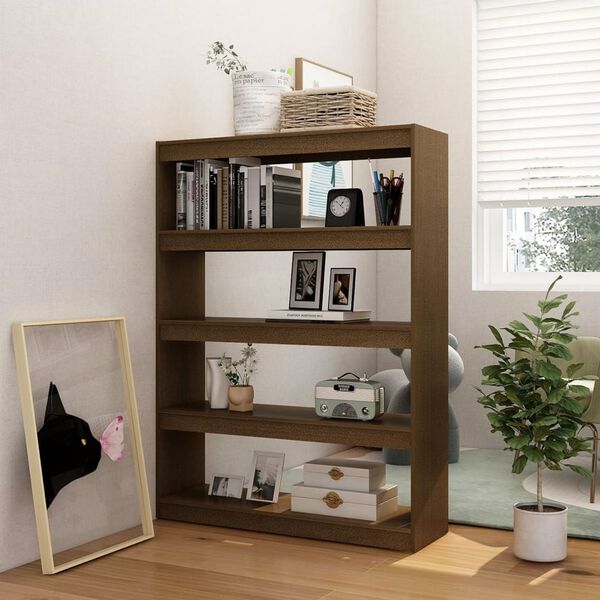 vidaXL Libreria/Divisorio Ambra 100x30x135,5 cm in Massello di Pino