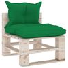 vidaXL Set Divani da Giardino Pallet 7 pz con Cuscini in Legno di Pino