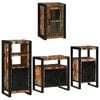 vidaXL Set di mobili per il bagno 4 pz Multicolore 55 x 35 x 60 cm