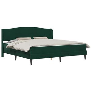 vidaXL Struttura del letto Verde Scuro 180 x 200 cm Velluto