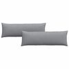 vidaXL Cuscini da Divano 2 pcs Grigio chiaro 120 x 40 cm Tessuto