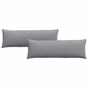 vidaXL Cuscini da Divano 2 pcs Grigio chiaro 120 x 40 cm Tessuto
