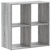 vidaXL Libreria Grigio Sonoma 68,5x32x68,5 cm in Legno Multistrato
