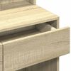 vidaXL Toeletta con LED Rovere Sonoma 80x41x144,5 cm
