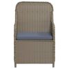 vidaXL Set da Pranzo da Giardino 7 pz con Cuscini Marrone