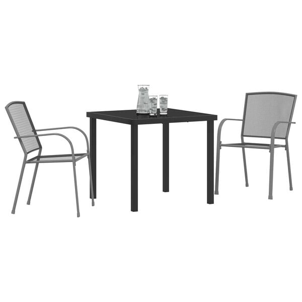 vidaXL Set da Pranzo per Giardino 3 pcs Antracite