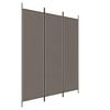 vidaXL Divisorio a 3 Pannelli Antracite 150x220 cm in Tessuto
