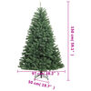 vidaXL Albero di Natale Artificiale Incernierato con Base Verde 150 cm