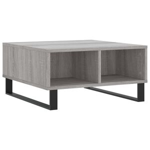 vidaXL Tavolino da Salotto Grigio Sonoma 60x60x30 cm Legno Multistrato