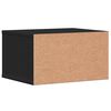 vidaXL Supporto per Stampante Nero 40x32x22,5 cm in Legno Multistrato