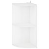 vidaXL Mensola angolare 2 livelli 31,5 x 31 x 66 cm