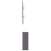 vidaXL Mobile Corridoio Grigio Lucido 100x25x76,5 cm Legno Multistrato