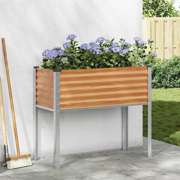 vidaXL Vaso da giardino Marrone Chiaro 100,5 x 40,5 x 90 cm