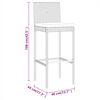 vidaXL Set Bar da Giardino 7 pz con Cuscini in Polyrattan Grigio